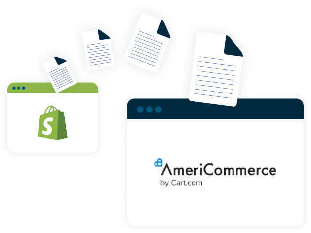 Files moving from shopify to AmeriCommerce
